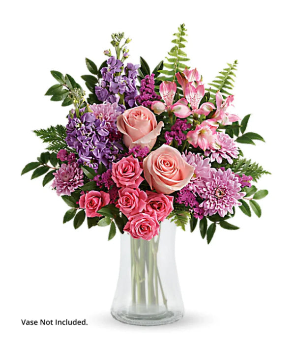 Blush Berry Bouquet of Roses and Mixed Flowers