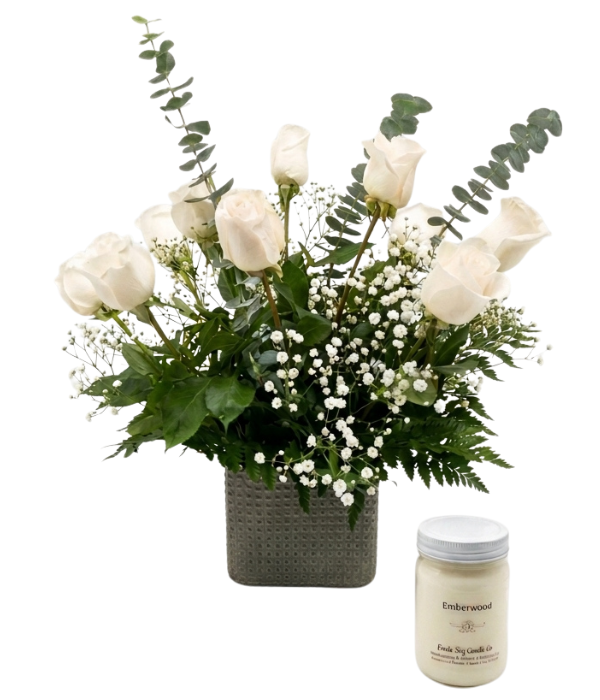 Candlelit Dozen Roses