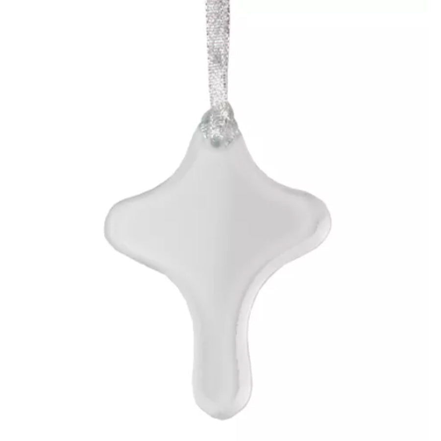 Clear Glass Christmas Ornament