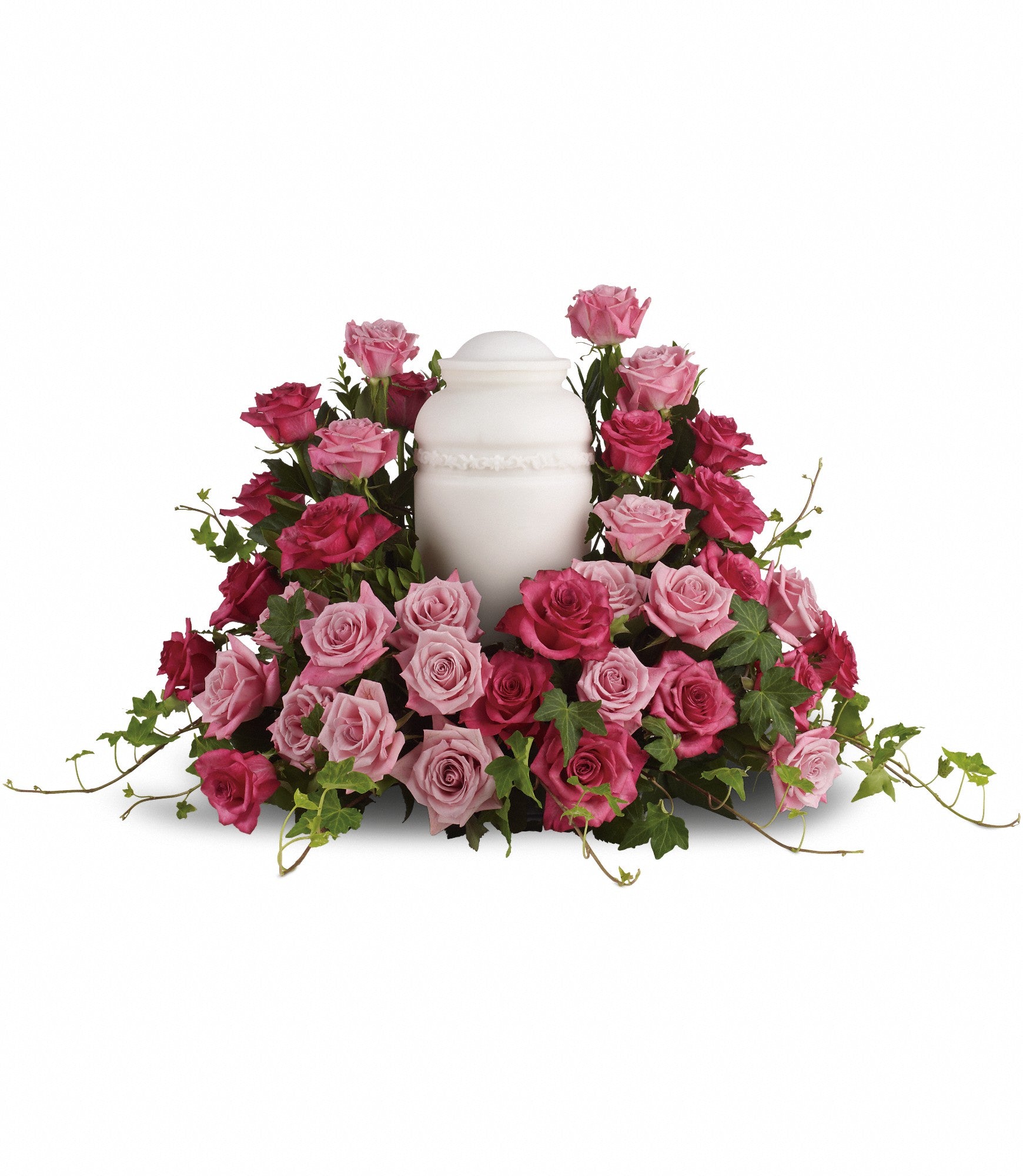 Rose Symphony Urn Arrangement