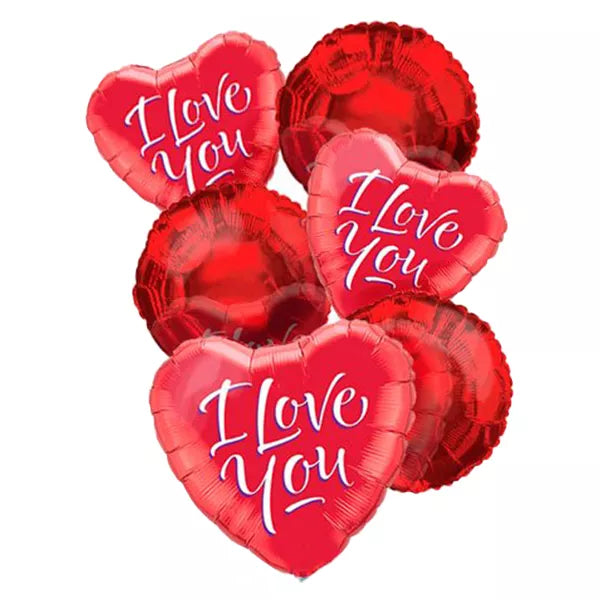 I Love You balloon bouquet