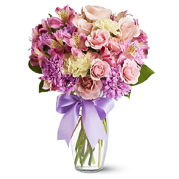 spring flowers in a vase