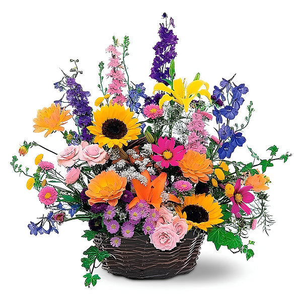 summer flower basket
