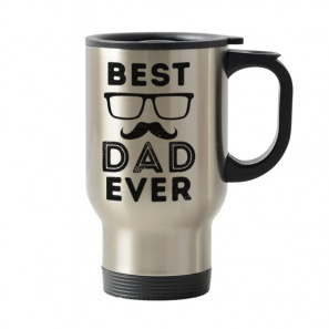 Stainless Steel Travel Mug 16 oz Best Dad Ever